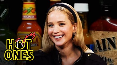 Jennifer Lawrence Sobs in Pain While Eating Spicy Wings 